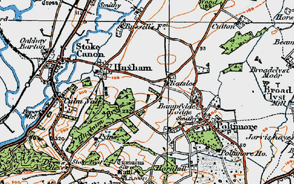 Old map of Ratsloe in 1919