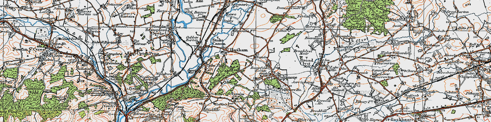 Old map of Ratsloe in 1919