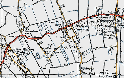 Old map of Ratten Row in 1922