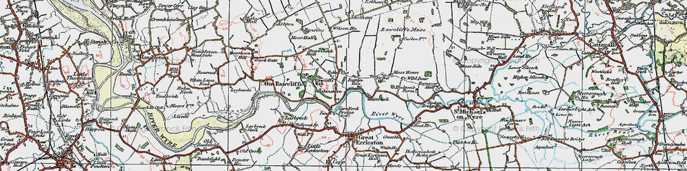 Old map of Belle Vue in 1924
