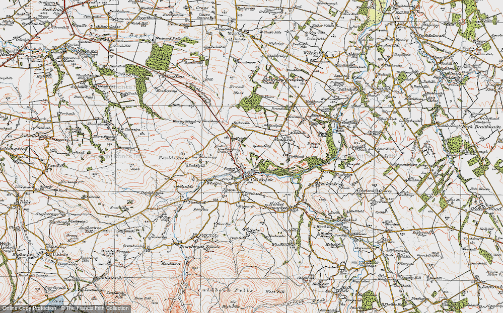 Old Map of Ratten Row, 1925 in 1925