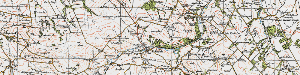 Old map of Ratten Row in 1925