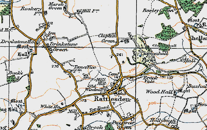 Old map of Brook Vale in 1921