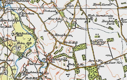 Old map of Bird's Hill in 1925