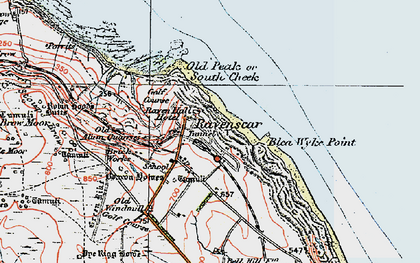 Old map of Blea Wyke Point in 1925