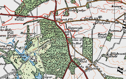 Old map of Abbey Wood in 1923