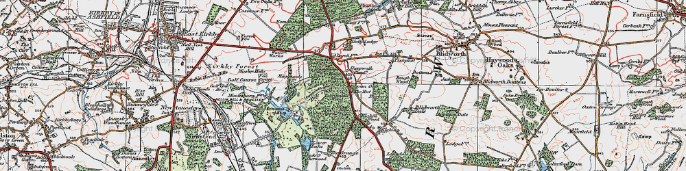 Old map of Abbey Wood in 1923