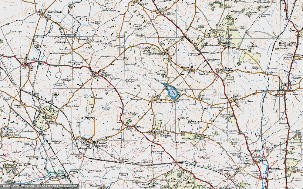 Old Map of Ravensthorpe, 1919 in 1919