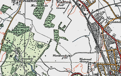 Old map of Ravensthorpe in 1922