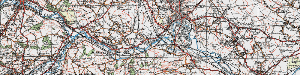 Old map of Ravensthorpe in 1925