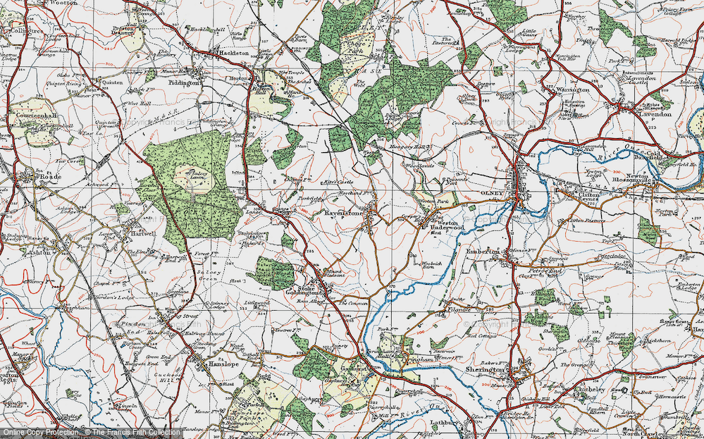 Old Map of Ravenstone, 1919 in 1919
