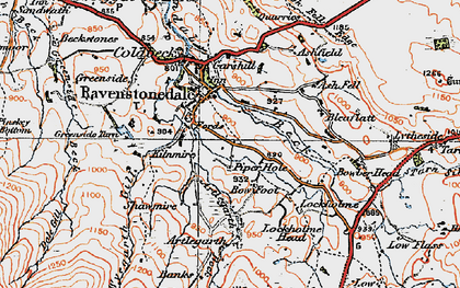Old map of Ashfield in 1925