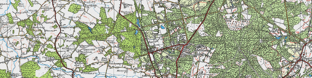 Old map of Ravenswood Village Settlement in 1919
