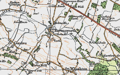 Old map of Ravensworth in 1925