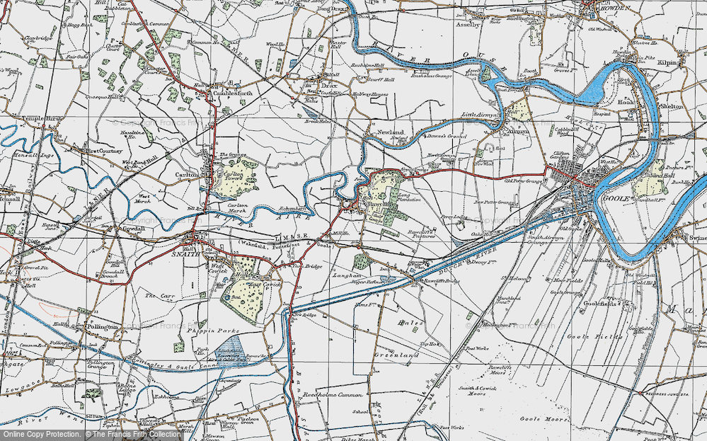 Old Map of Rawcliffe, 1924 in 1924