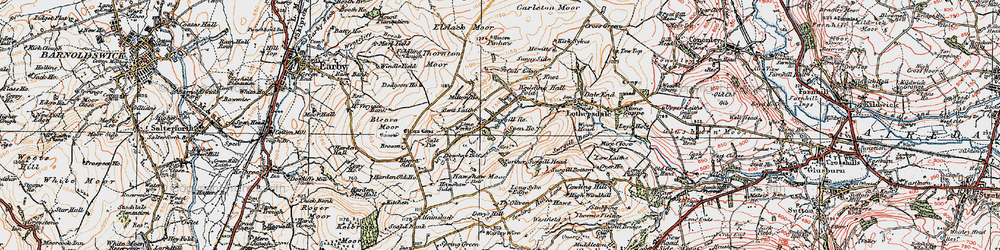 Old map of Bleara Moor in 1925
