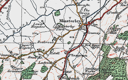 Old map of Reabrook in 1921