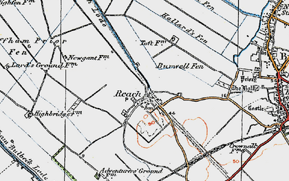 Old map of Reach in 1920