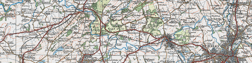 Old map of Read in 1924