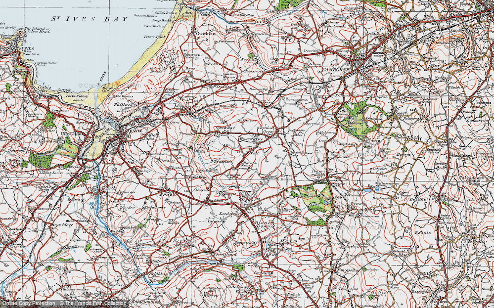 Old Map of Reawla, 1919 in 1919