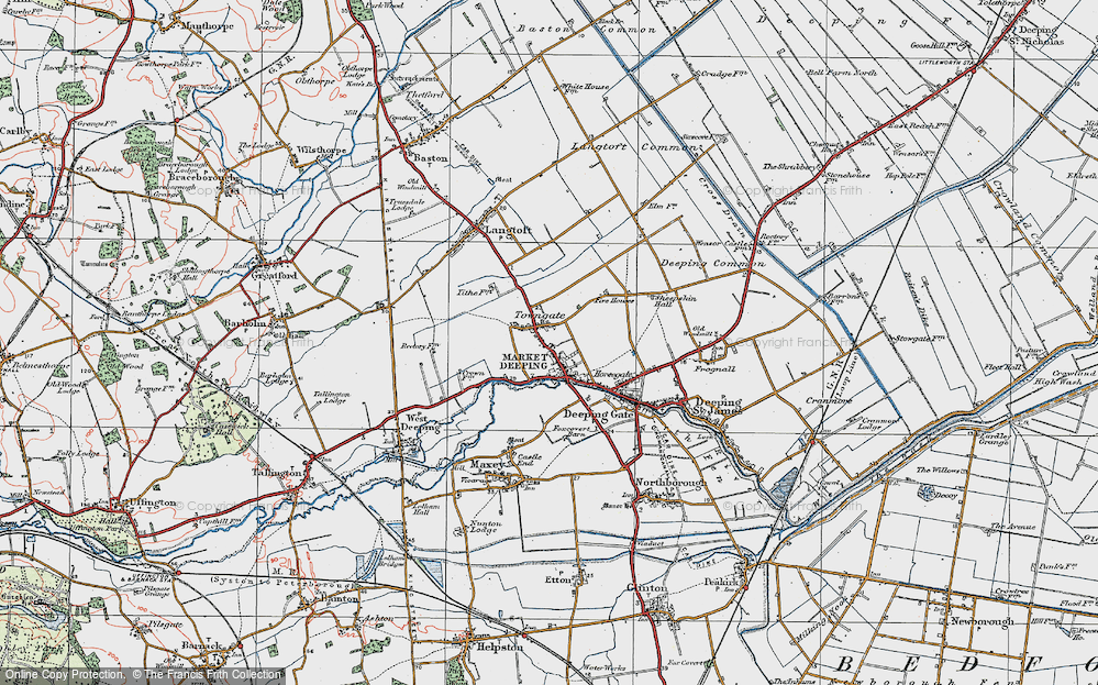 Old Map of Rectory, The, 1922 in 1922