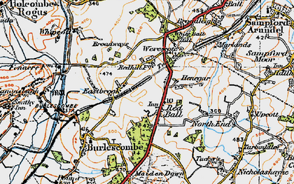 Old map of Red Ball in 1919