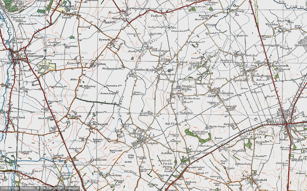 Old Map of Red Barn, 1919 in 1919