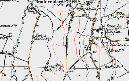 Old map of Red Barn in 1919