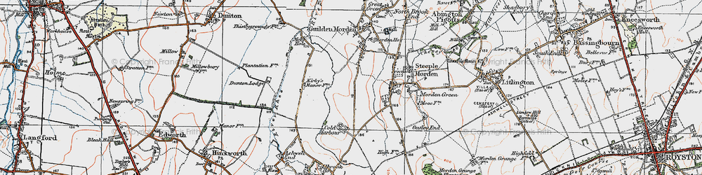 Old map of Red Barn in 1919