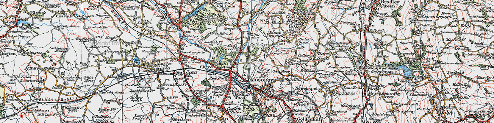 Old map of Red Bull in 1923