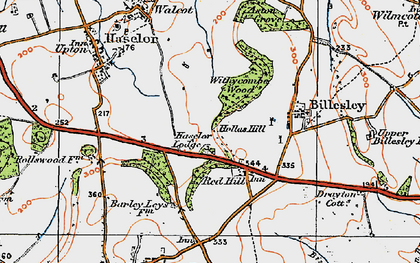 Old map of Red Hill in 1919