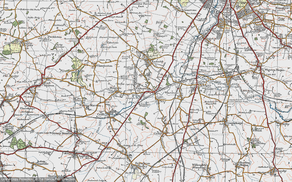 Old Map of Red Hill, 1921 in 1921