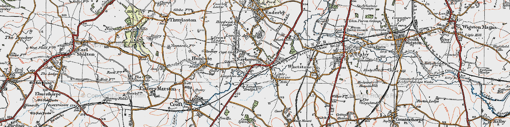 Old map of Red Hill in 1921