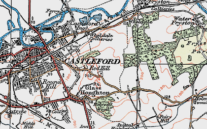 Old map of Red Hill in 1925