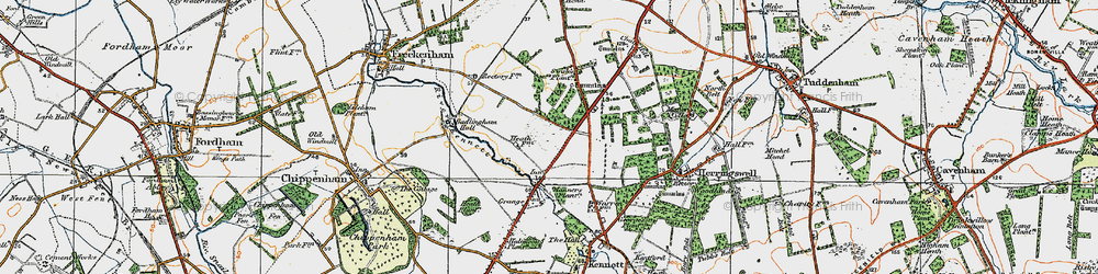 Old map of Red Lodge in 1920