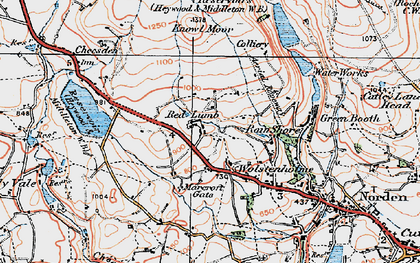 Old map of Red Lumb in 1924