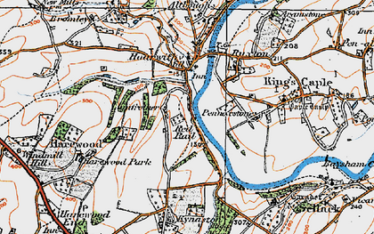 Old map of Red Rail in 1919