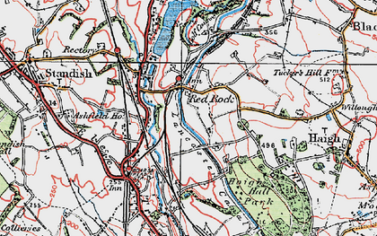 Old map of Red Rock in 1924