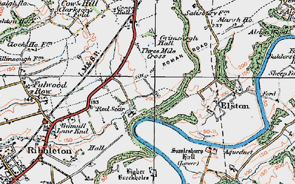 Old map of Red Scar in 1924