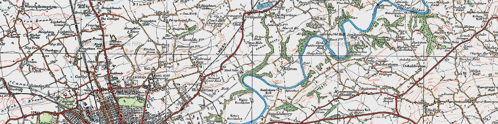 Old map of Red Scar in 1924