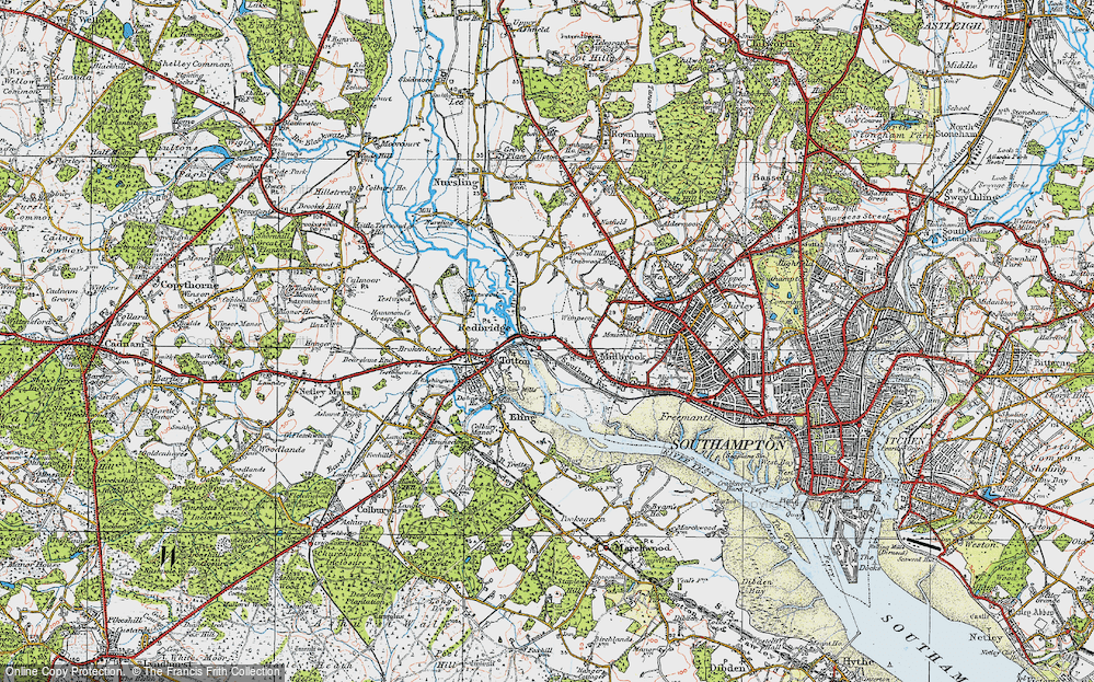 Old Map of Redbridge, 1919 in 1919