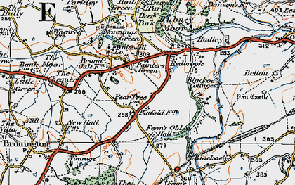 Old map of Redbrook in 1921