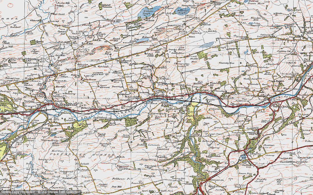 Old Map of Redburn, 1925 in 1925