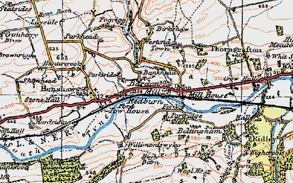 Old map of Redburn in 1925