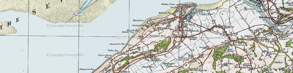 Old map of Redcliffe Bay in 1919