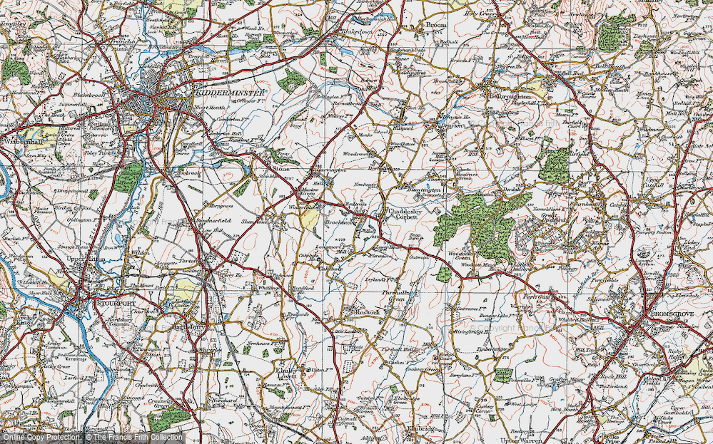 Old Map of Redcross, 1920 in 1920