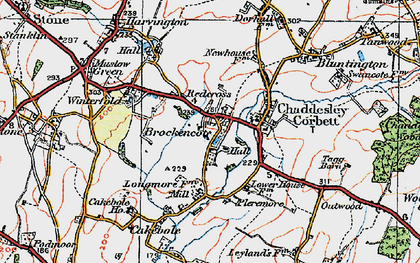 Old map of Redcross in 1920