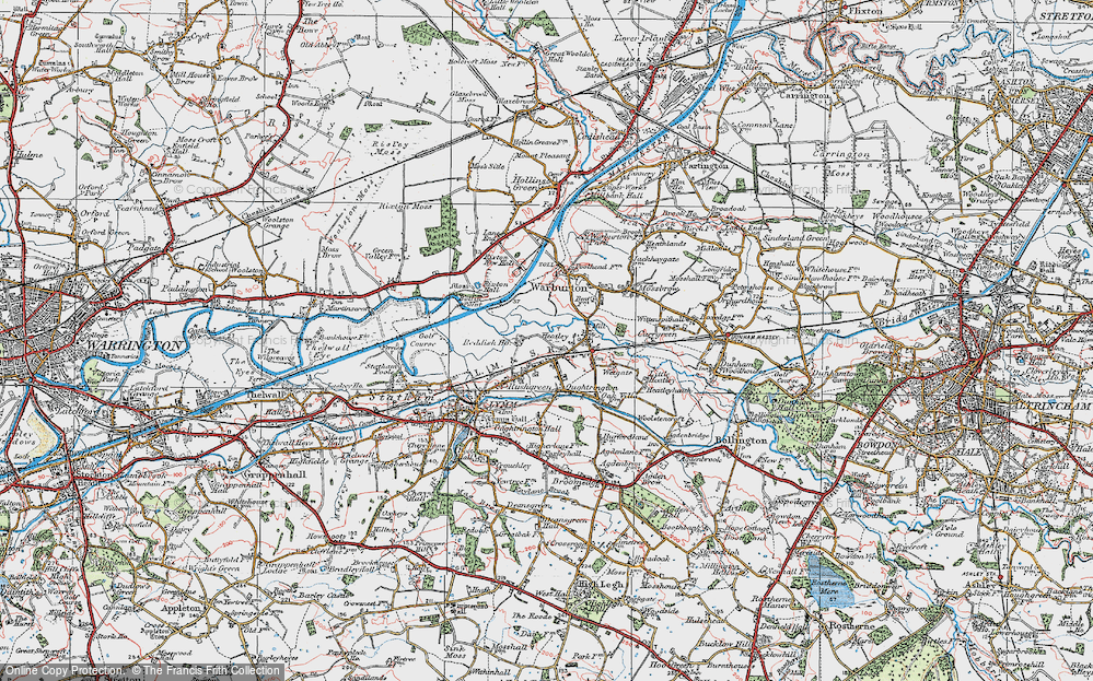 Old Map of Reddish, 1923 in 1923