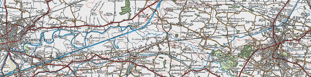 Old map of Reddish in 1923