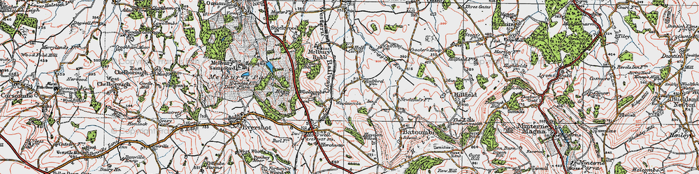 Old map of Redford in 1919